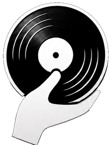 Money Back Records hand holding a record