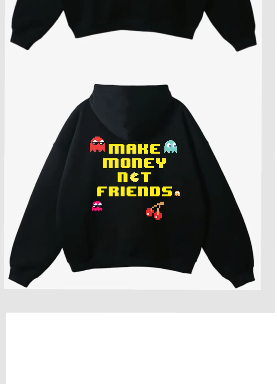 PACMEN Hoodie — Black — Back