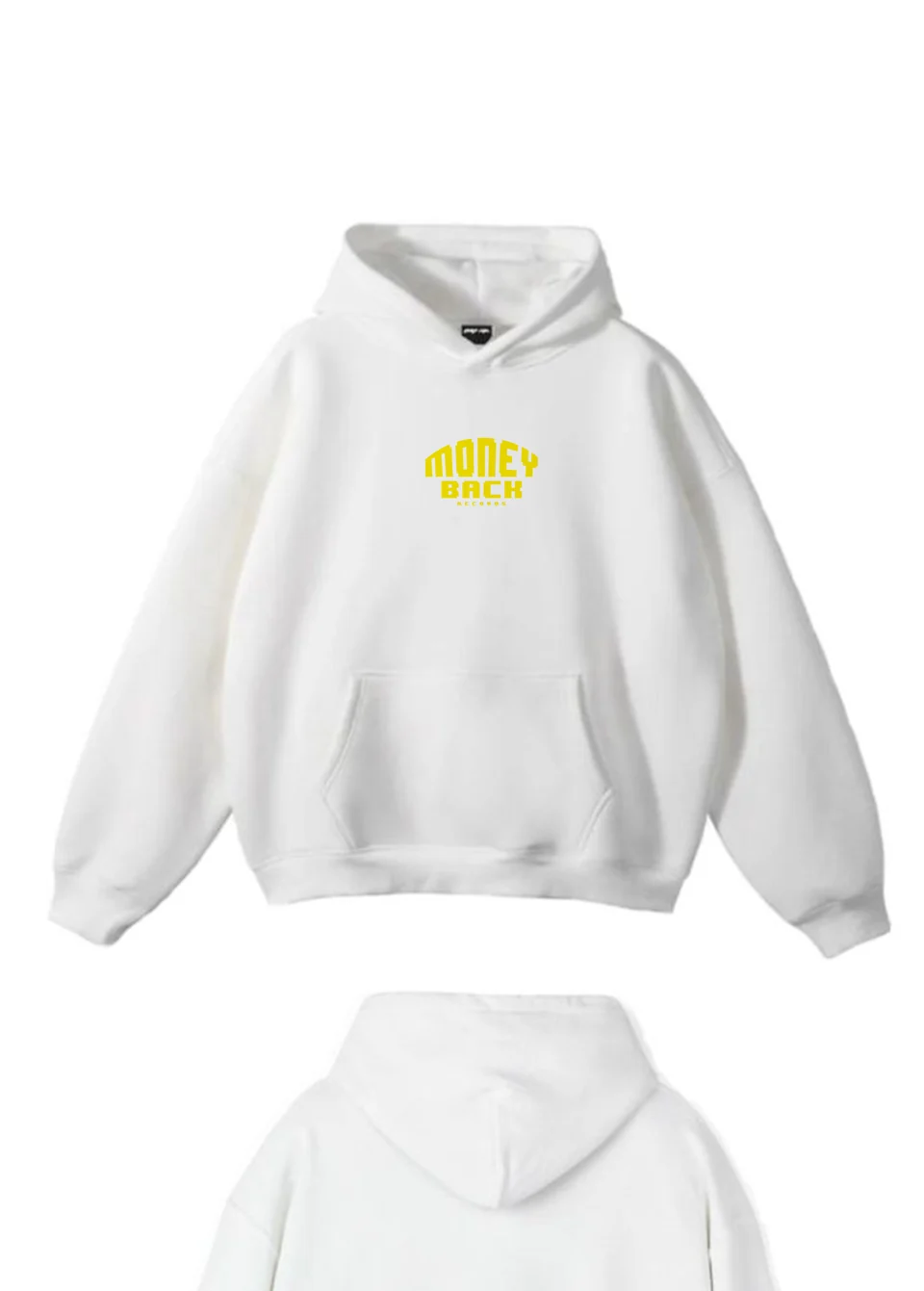 PACMEN Hoodie — White — Front
