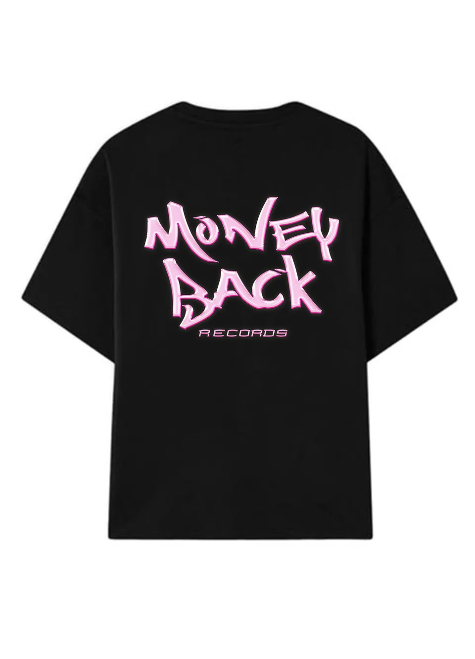 PINK T-Shirt — Black — Back