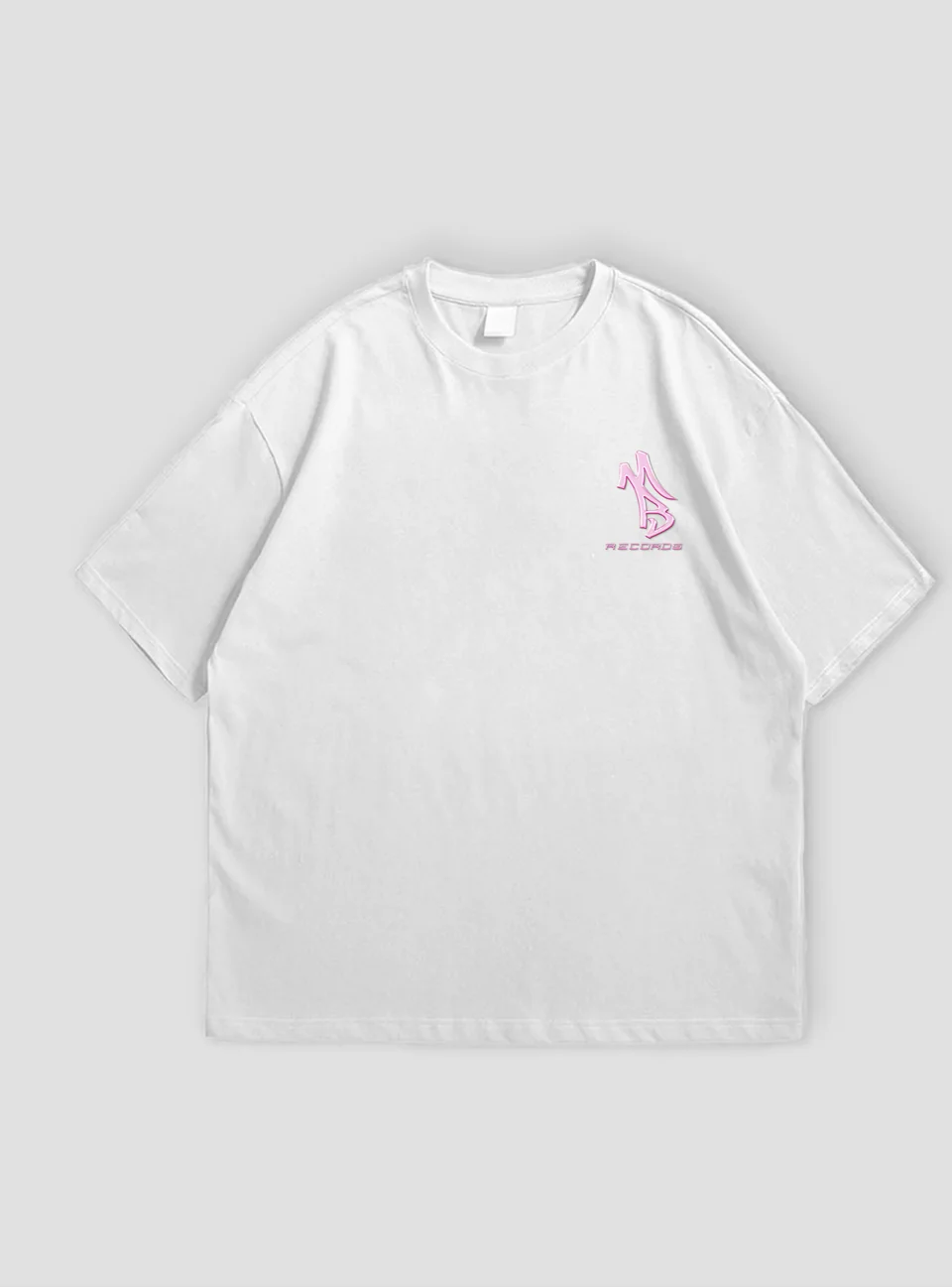 PINK T-Shirt — White — Front